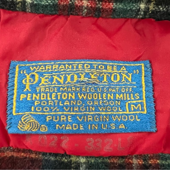 Pendleton pure virgin wool plaid tartan button down shirt kids size M - Picture 7 of 13